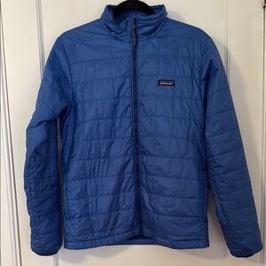 Patagonia Kid’s Vibrant Blue Puffer Jacket, XXL